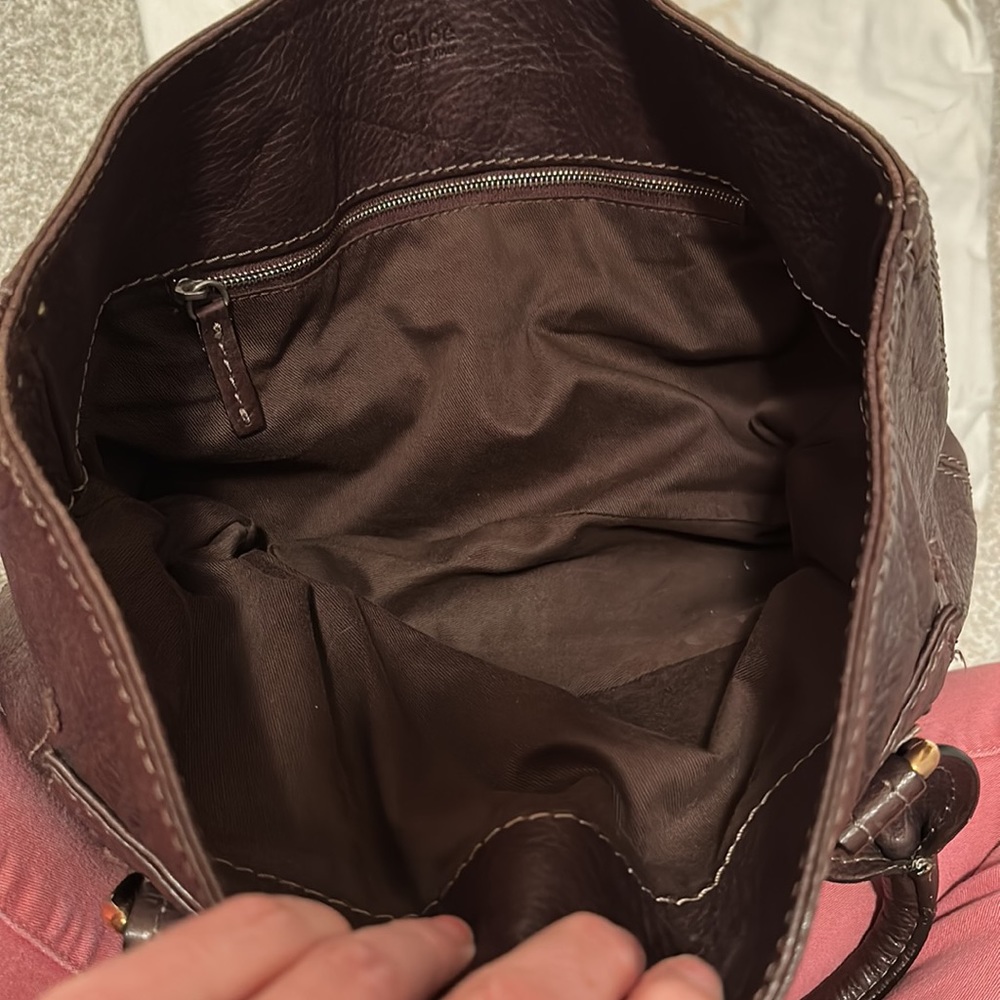 Chloe large paddington hobo bag in dark brown leather. Gorgeous - Picture 4 of 7